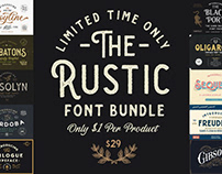 THE RUSTIC FONT BUNDLE - LIMITED TIME ONLY!