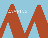 Señalética tipográfica para un camping