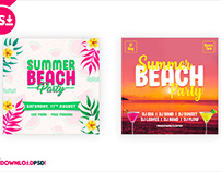 Summer Beach Party Social Media