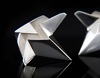 Contemporary Jewellery Origami Earrings
