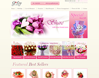 G-Ray Florist Homepage Mock Up