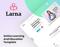 Larna - Online Learning and Education Template