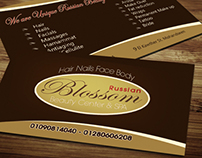 Blossom Russian Beauty Center Banners & B.card  