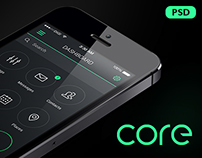 Core Mobile App UI PSD