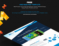 One Page Versatile PSD Temaplate - Free