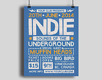Indie Party Poster #2