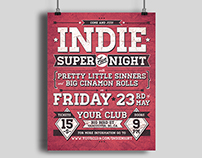 Indie Party Poster #4