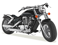 "Harley-Davidson" drawing & color illustrating