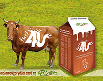 "Just For You" Milk Label Design