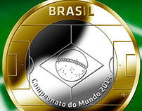 1 Real World Cup 2014 coin