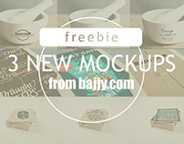 3 new freebie Mockups