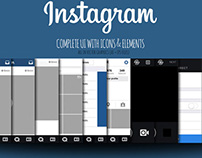 FREE | Instagram UI iOS7 2014 Views + icons + elements