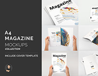 A4 Magazine Mockups Pack