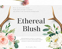 Ethereal Blush-Florals Graphic Set