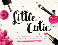 Little Cutie - Free Hand Painted Font