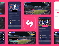 UI/UX - Sports Stream & Quiz app