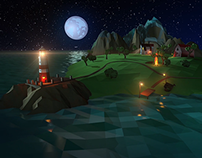 Low poly lighthouse