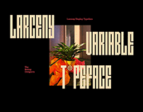 Larceny Variable Typeface