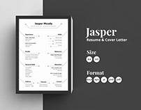 Free Resume/CV Template as Docx/PSD - Jasper