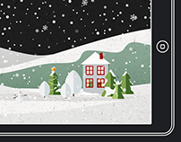 Snow Scene - Festive Wallpaper for iPhone & iPad