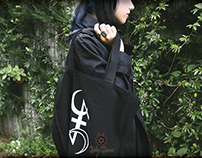 Holy Noire logotype and tote bag