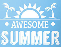 Summer Sales Retro Style Typography