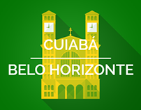Brazil 2014 Host Cities - Cuiabá & Belo Horizonte