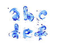 Blue Plastic Cup Font | my experimental fonts