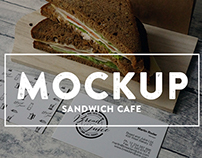 Cafe Food branding mockups