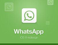 WhatsApp Redesign for iOS 8 (2014)