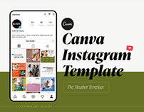 The Heather Template | Canva Instagram Template