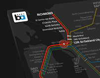 BART Real-Time Transit Map