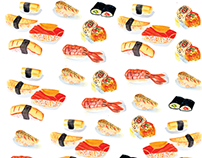 sushi pattern 