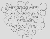 Amanda and Christian Wedding invites