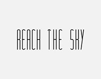 Typographie / Type design : Reach the sky