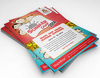 Flyer mockups and design options for Maple Bear