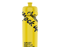 sports water bottle Mockup
