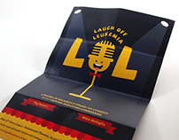Laugh Off Leukemia comedy event self-mailer/poster
