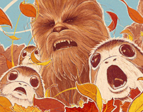 Chewie and Porgs