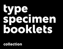 type specimen booklets collection