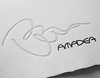 a vivid logo for super yacht amadea.