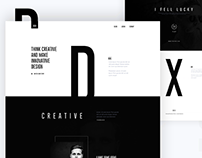 DEX : Creative Landing Page Design