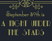 "A Night Under the Stars" Promotional Design