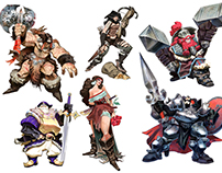 B-SIEGED Board game character designs