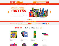 Family Dollar // Homepage Redesign Concept