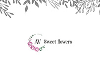 The logo design AV.Sweet Flowers store
