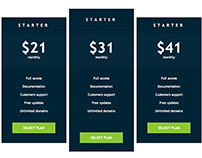 Download Adobe Muse Pricing Table