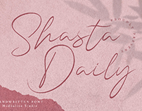 (Free Font) Shasta Daily | Handwritten Font