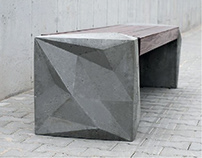 Trigono_ławka betonowa