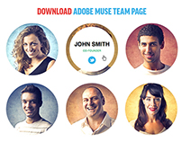 Adobe Muse Team Page Template